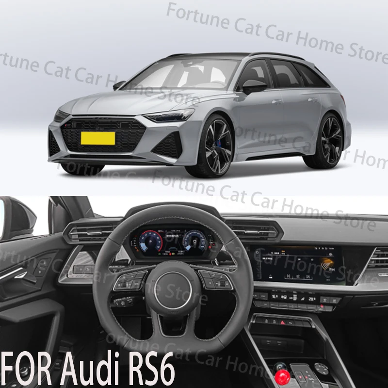 

FOR AUDI RS6 car BUTTON START Modification of pull rod decorative ball All metal ball tie rod Circular decorative cover