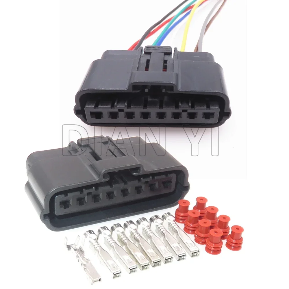 1 Set 8 Way Car Plastic Housing Sealed Adapter AC Assembly Auto Connectors Auto Cable Socket 6195-0038 For Toyota Honda Nissan