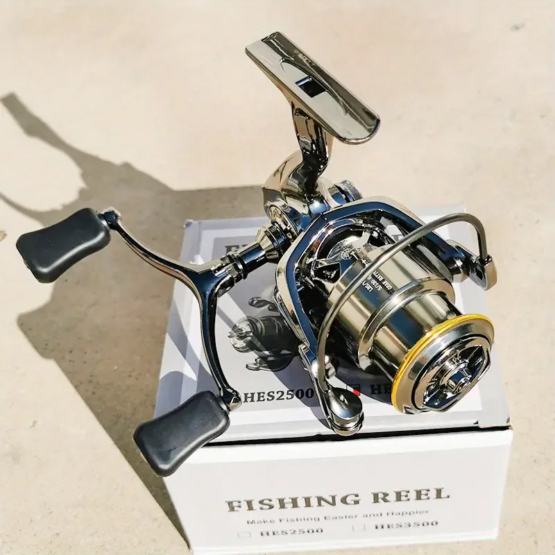 New Spinning Reel Max Drag 12KG 13+1BB 5.2:1 Speed,Alloy Fishing Reels,Alloy Spool,Alloy Arm, Right/left Inter-Changeable Handle