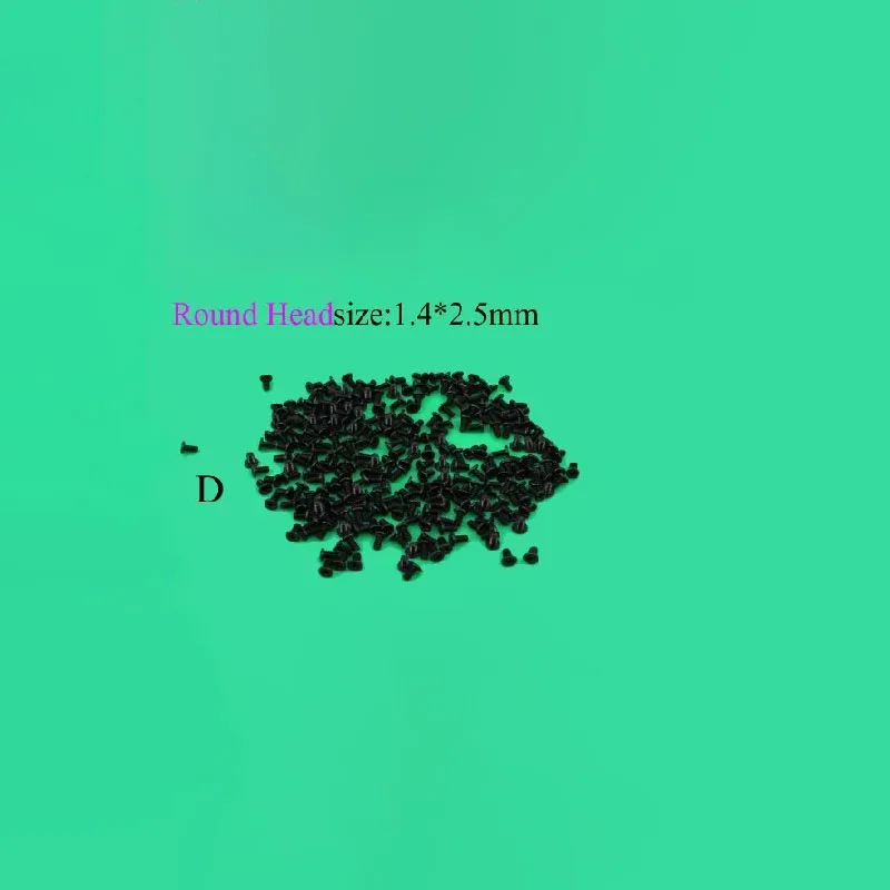 Cell Phone Screws M1.4 * 2 /1.4*2.5/1.4*3/1.4*3.5mm Micro Screws Repair Micro Miniblack Cross head Mobile notebook for Android