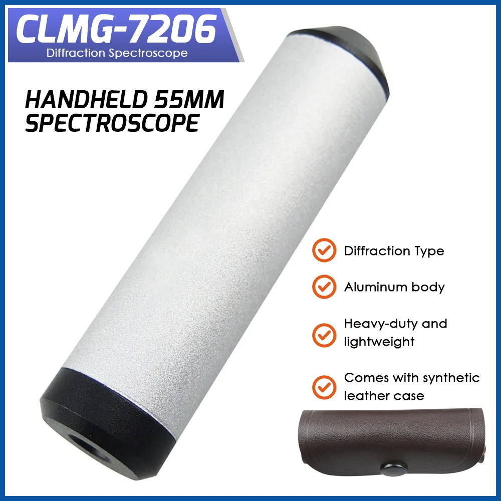 

Pocket-size Diffraction Spectroscope Gem Tool Jewelry Meter 55mm Length Aluminum Heavy Duty Lightweight for Jewelers