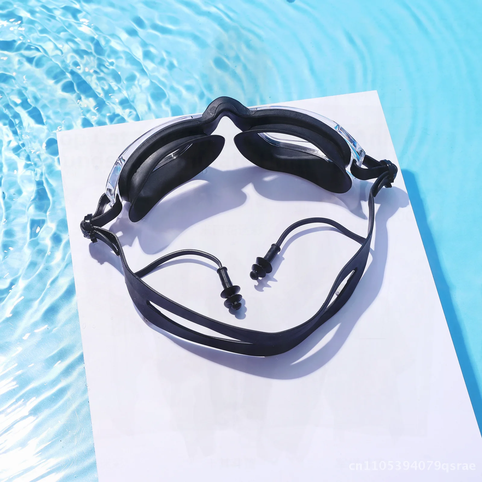 

Силиконовые очки для плавания для взрослых, мужские и женские водонепроницаемые противотуманные HD прозрачные цельные беруши, анти-УФ-очки для плавания