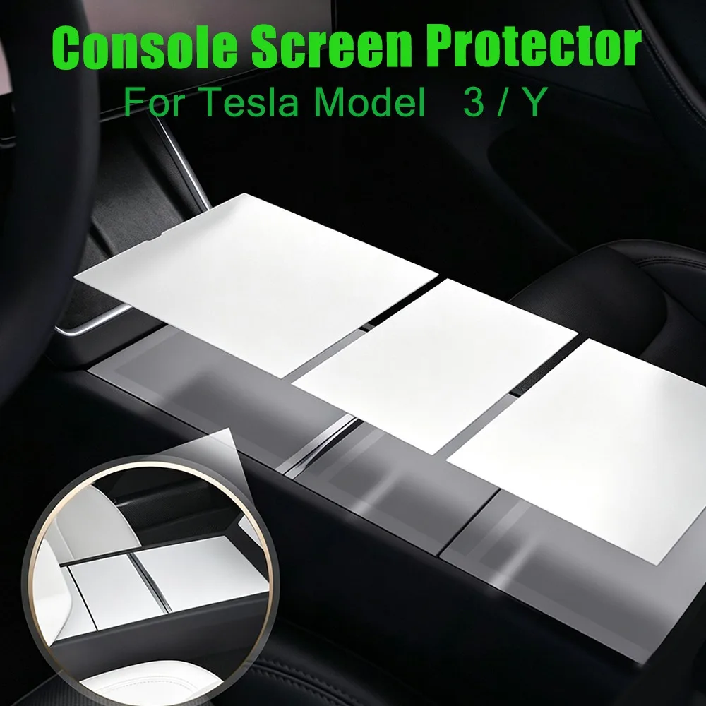 Center Console Panel Static Cling Silicone Protector for Tesla Model Juniper 3 /Y Anti Scratch Interior Accessories Adsorption