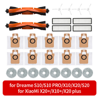 Compatible For Xiaomi Robot Vacuum X20+ / X20 Plus Replacement Parts Accessories Main Side Brush Hepa Filter Mop Cloth Dust Bag