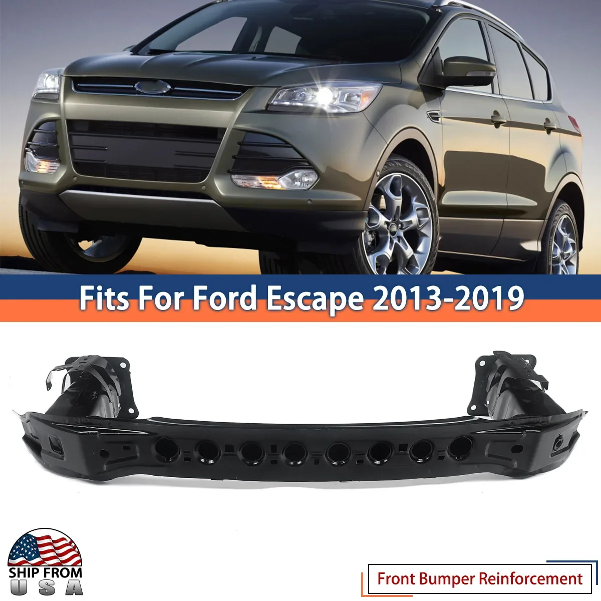 Front Bumper Impact Absorber Reinforcement Bar for Ford C-Max Focus Escape 12-18