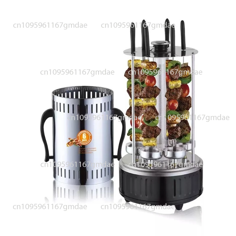 Barbecue Grill Skewer Machine Household Multi-functional Frying And Baking Integrated Fuming Charcoal Oven