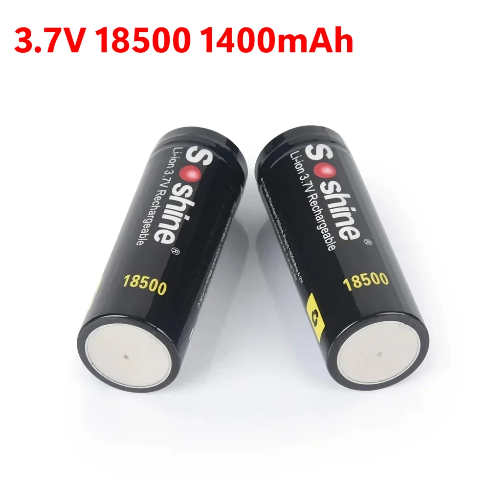 

3.7V 18500 Protected Li-ion Rechargeable Battery 1400mAh High Capacity for Flashlight Counter Lamp & Electronic Devices