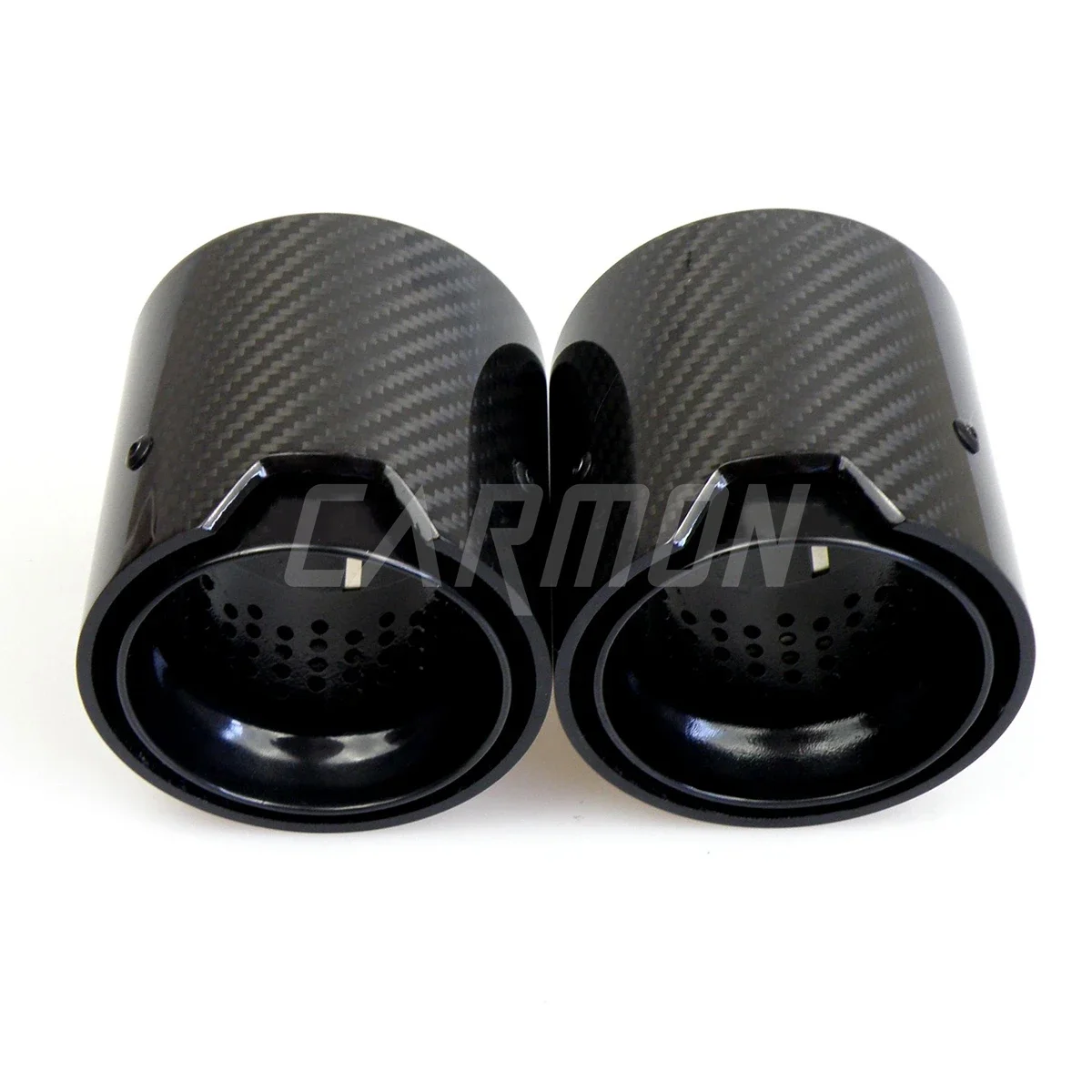 4pcs/set M logo  Carbon Fiber Exhaust Tip Muffler For BMW M4 F82 F83 2014-2020