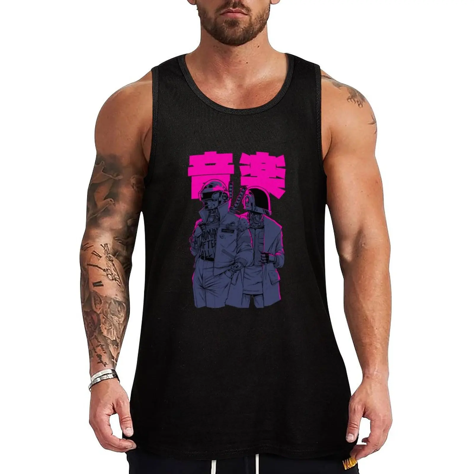 Daft Cyberpunk Tank Top Relaxed Casual Tank Top Lightweight Summer Sleeveless