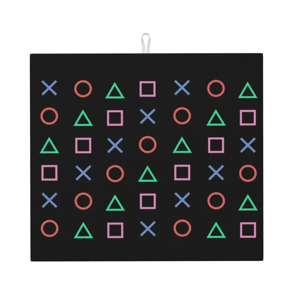 

Custom Gamer Gaming Controller Dish Drying Pads Absorbent Microfiber Fast Dry Drainer Mats