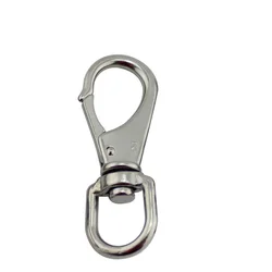 Stainless Steel 304 Swivel Bolt Snap Hook 69mm 88mm Heavy Duty Metal Stainless Steel Swivel Spring Snap Hooks