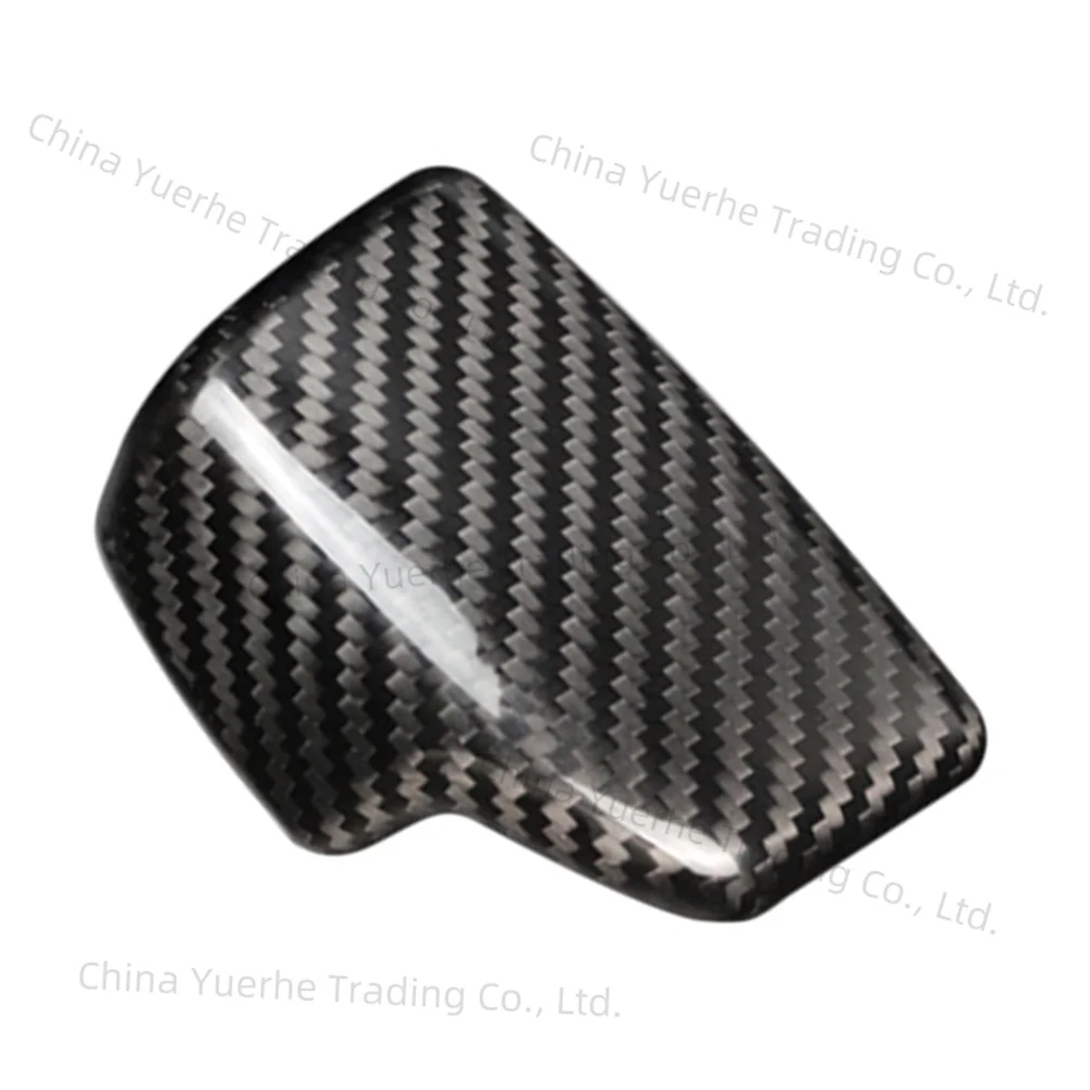 

Carbon Fiber Car Gear Shift Knob Cover Sticker Trim For Audi A4 B9 A5 Q7 2017 2018 RHD