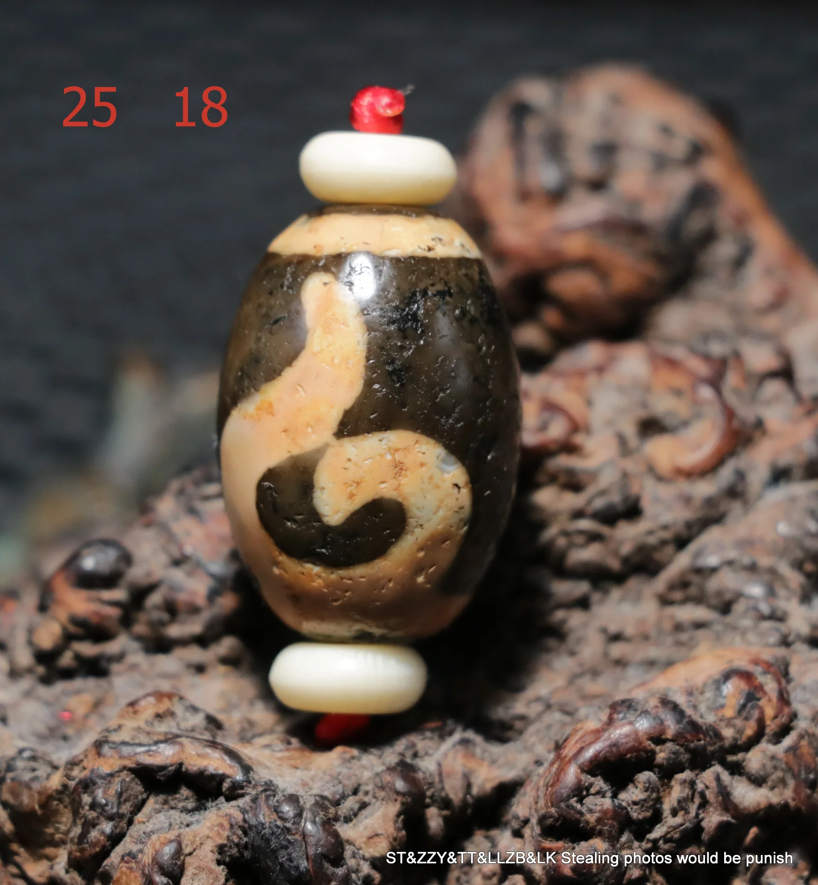 No.210402A1 Magic Power Tibetan Old Agate Ruyi As You Wish Hook Daluo dZi Bead For Jewelry Timestown Saurce Top Quality