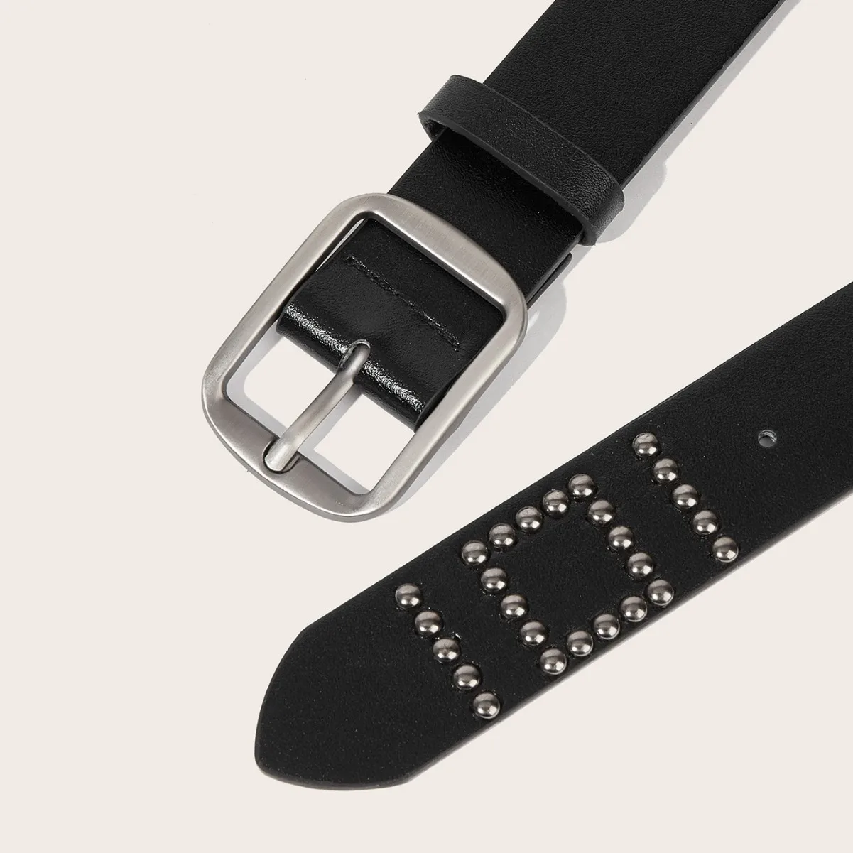 

2,8 см X 100 см черный женский ремень в стиле панк с ивовым гвоздем, модные декоративные брюки, дневная пряжка, корейские металлические тяжелые джинсы, оптовая продажа