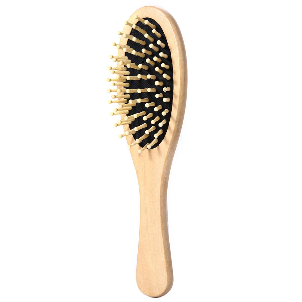 Eco-friendly Hair Brush Wooden Comb Solid Massage Spa Massager Medium Size Vent