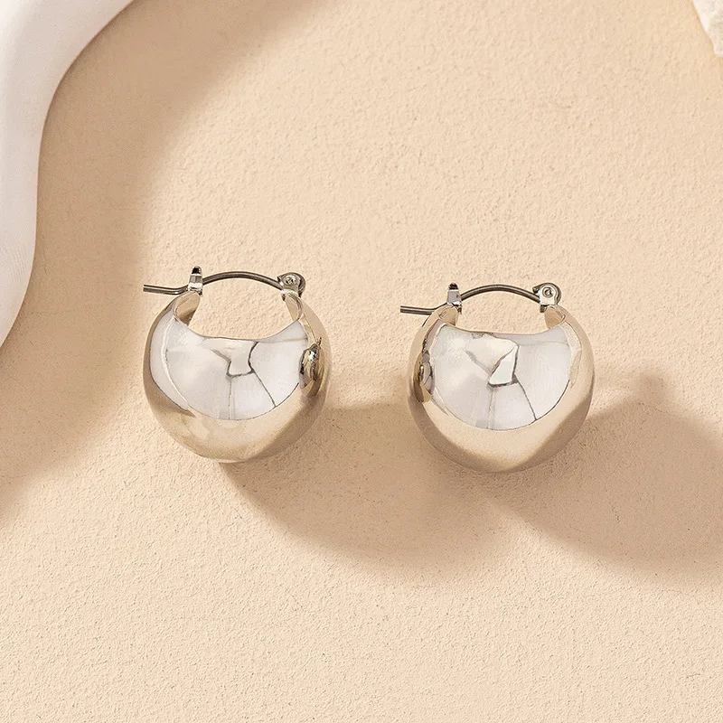 Boucles d'oreilles en métal de tempérament géométrique simple pour les femmes, fête d'avocat, vacances, bijoux de mode, accessoires d'oreille, gland 109