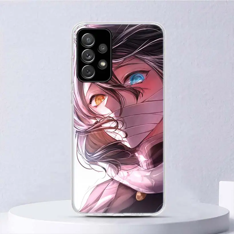 Demon Slayer Iguro Obanai miękkie etui do Samsung Galaxy A52 A53 A54 A32 A34 A22 A24 A12 A14 etui na telefon A33 A23 A13 A02S A03S A04