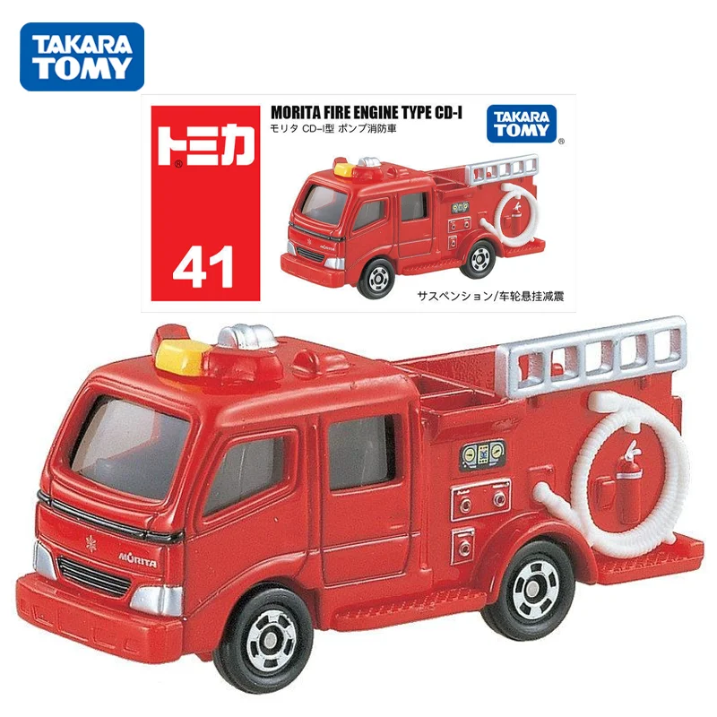 

TAKARA TOMY Tomica NO.41 Morita Fire Engine Type CD Car Mini Diecast Alloy Model Car Toy Metal Gifts for Children Boys