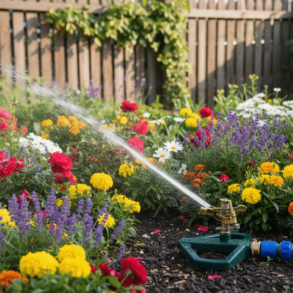 

360° Rotation Garden Hose Sprinkler Adjustable Sprinkler Head Automatic Rotation Irrigation System Sprinkler Impact Sprinkler