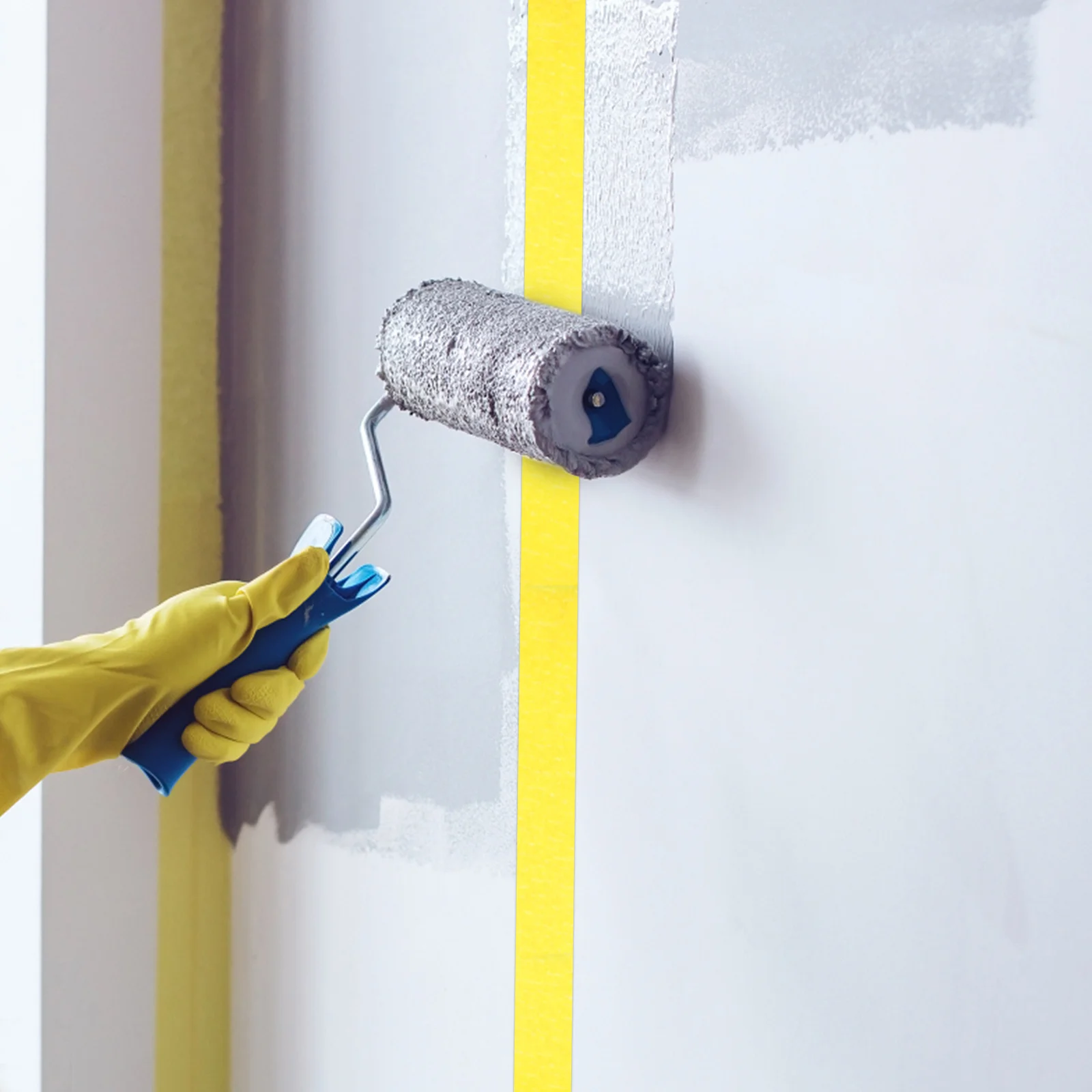 4 لفات من شريط لاصق للرسم والحرف اليدوية، شريط فنان ورقي ممتاز، لاصق سهل التقشير لمشاريع ديكور الحائط بنفسك