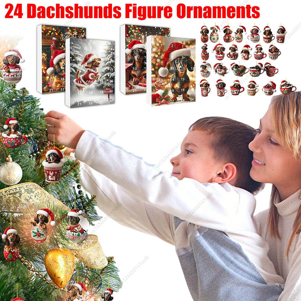 Advent Calendar Gift - Адвент-календарь на 2025 год, таксы, рождественские