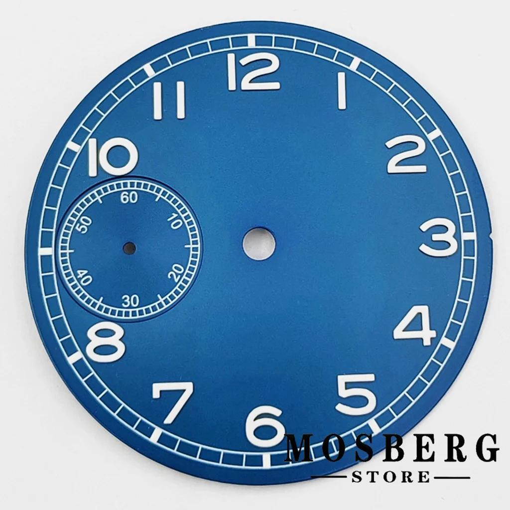 37mm Luminous Black White Sterile Watch Dial For ETA 6497 ST3600 ETA 6498 ST3621 Movement Watches Accessories