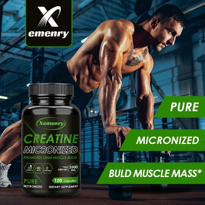 Creatine Monohydrate - Increase Strength, Build Muscle and Improve Performance, Explosive Power for Men