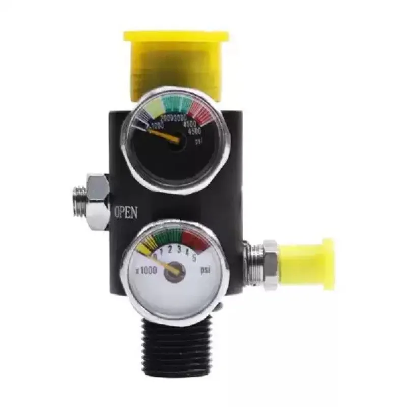 Dual Gauge Pressure Regulator 5/8-18UNF Pneumatic Air Valve Fill Station