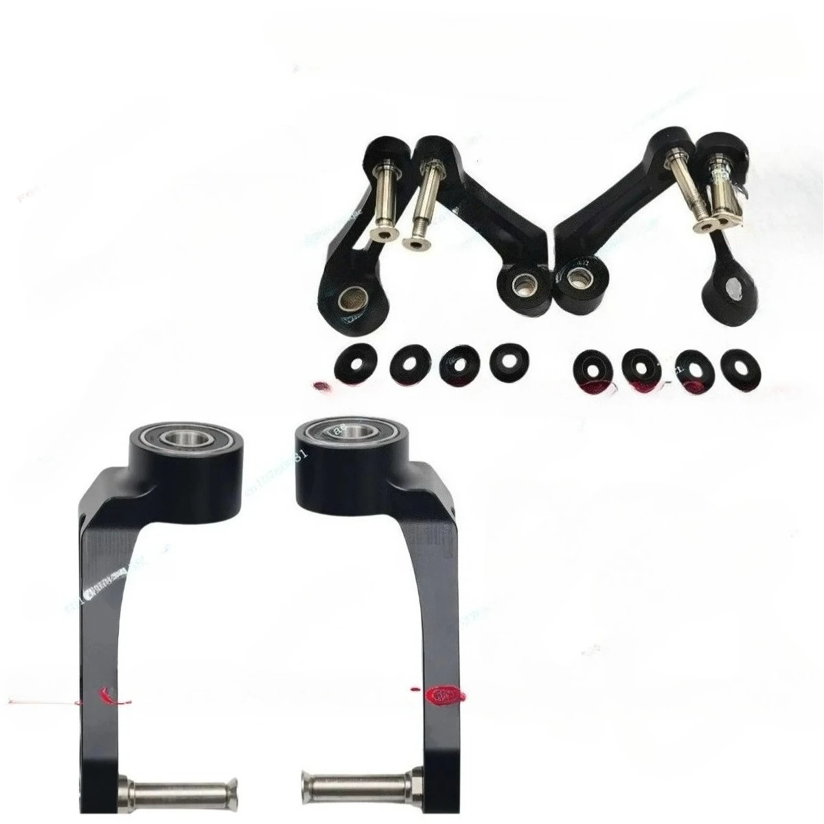 

for 4'' 5'' wheel use Wheel Use Aluminum Wheelchair Front Fork with Titanium Alloy Axle