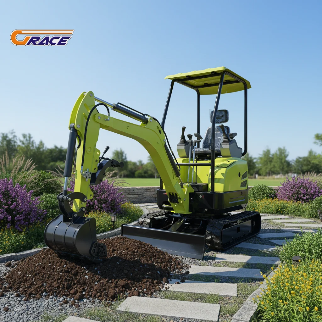 

Customize Mini Crawler Excavator 0.8 Ton Small Digger EPA Home Farm Garden Use Wholesale Price