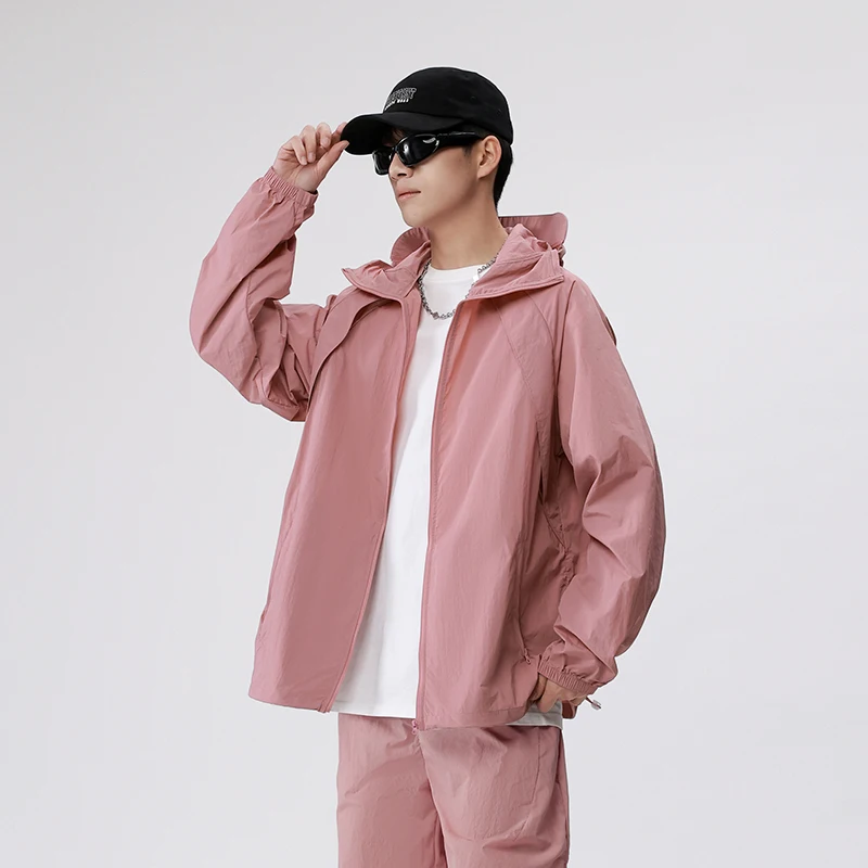 

Spring Summer Thin Jacket for Men Sunscreen Windproof Male Hiking Clothing Outdoor Fashion Casual Men Fishing Overcoat 2025 New