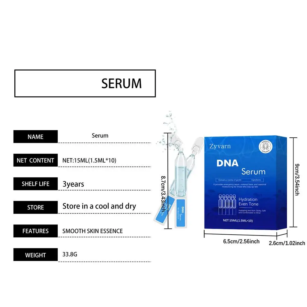 10/50/100 قطعة العناية بالبشرة الجافة يخترق بسرعة جوهر ترطيب غير كوميدوجينيا ينعم الملمس صحي توهج مصل الوجه الرعاية #6