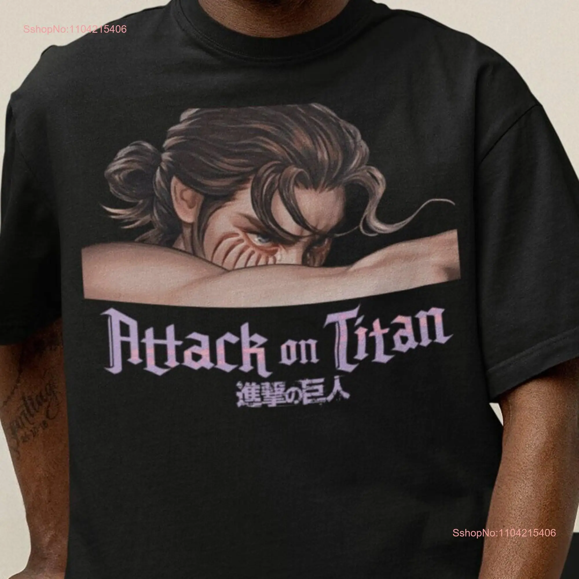 anime-aot-titan-camiseta-vintage-levi-acker-eren-jeag-mangas-compridas-ou-curtas