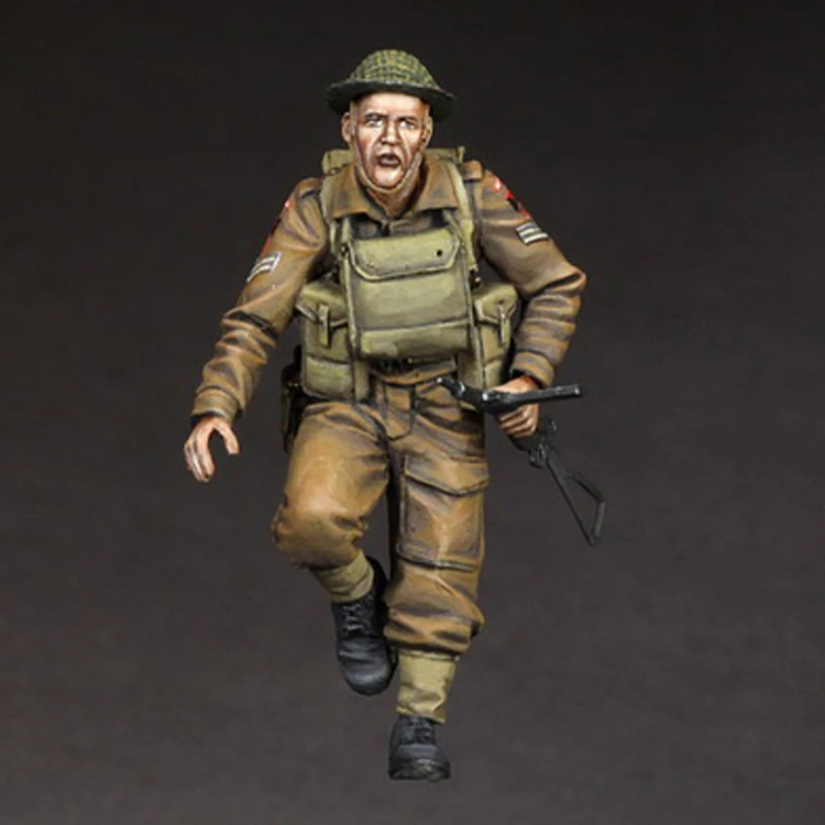 1/35 Resin Model figure GK Soldier, British corporal for Universal Carrier, Military theme, Unassembled and unpainted kit