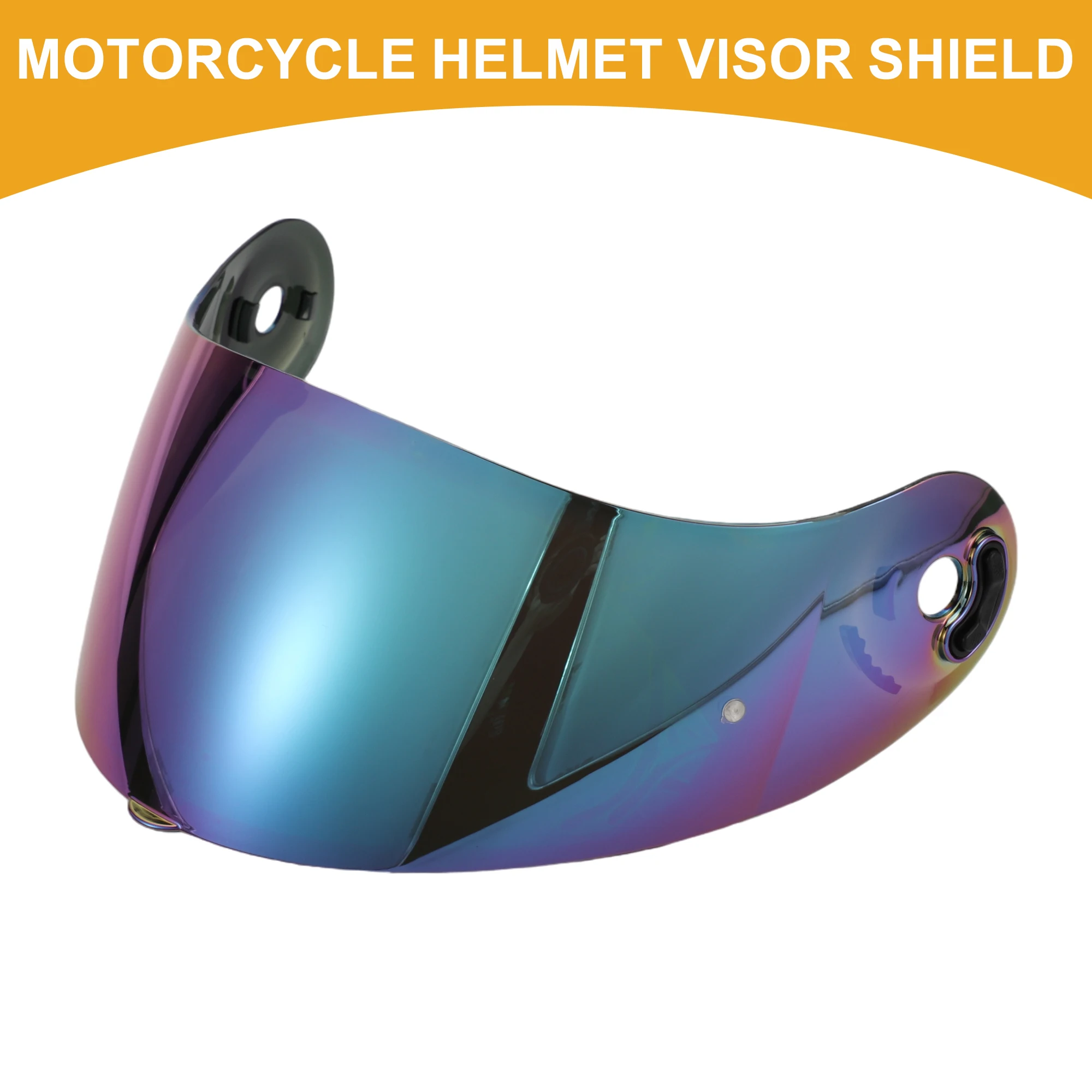 

Motoforti Motorcycle Helmet Visor Shield - Motorcycle 3-Snap Helmet Visor Anti-UV Resin Assorted Color Motorbike for X-803