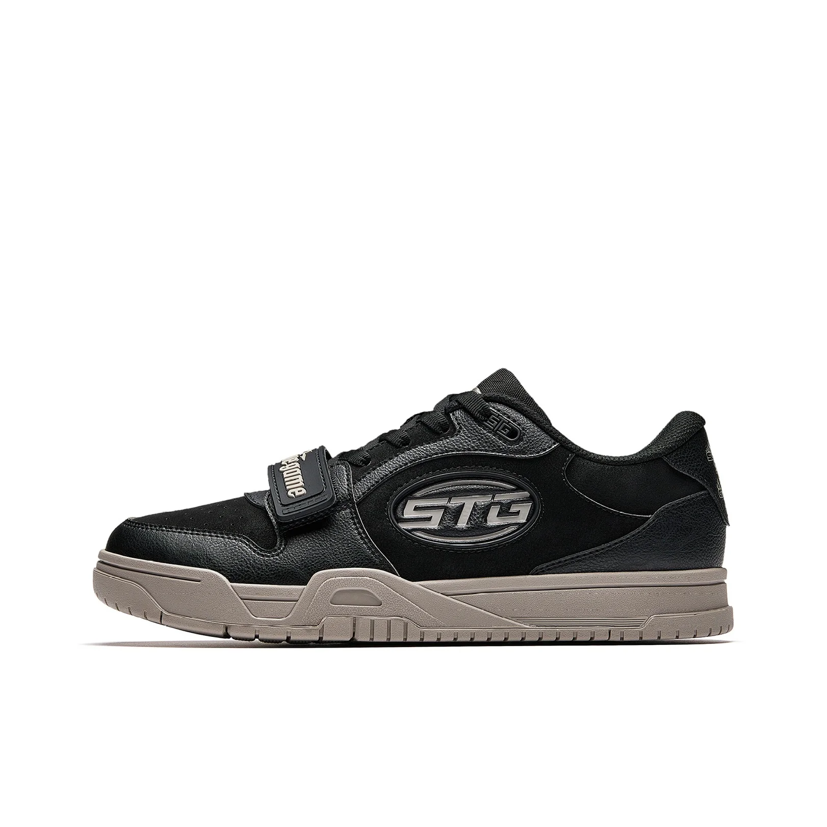 Anta STG Slip Resistant, Abrasion Resistant, Height Increasing Low top Basketball Shoes Men's Black Brown 912611801S-2