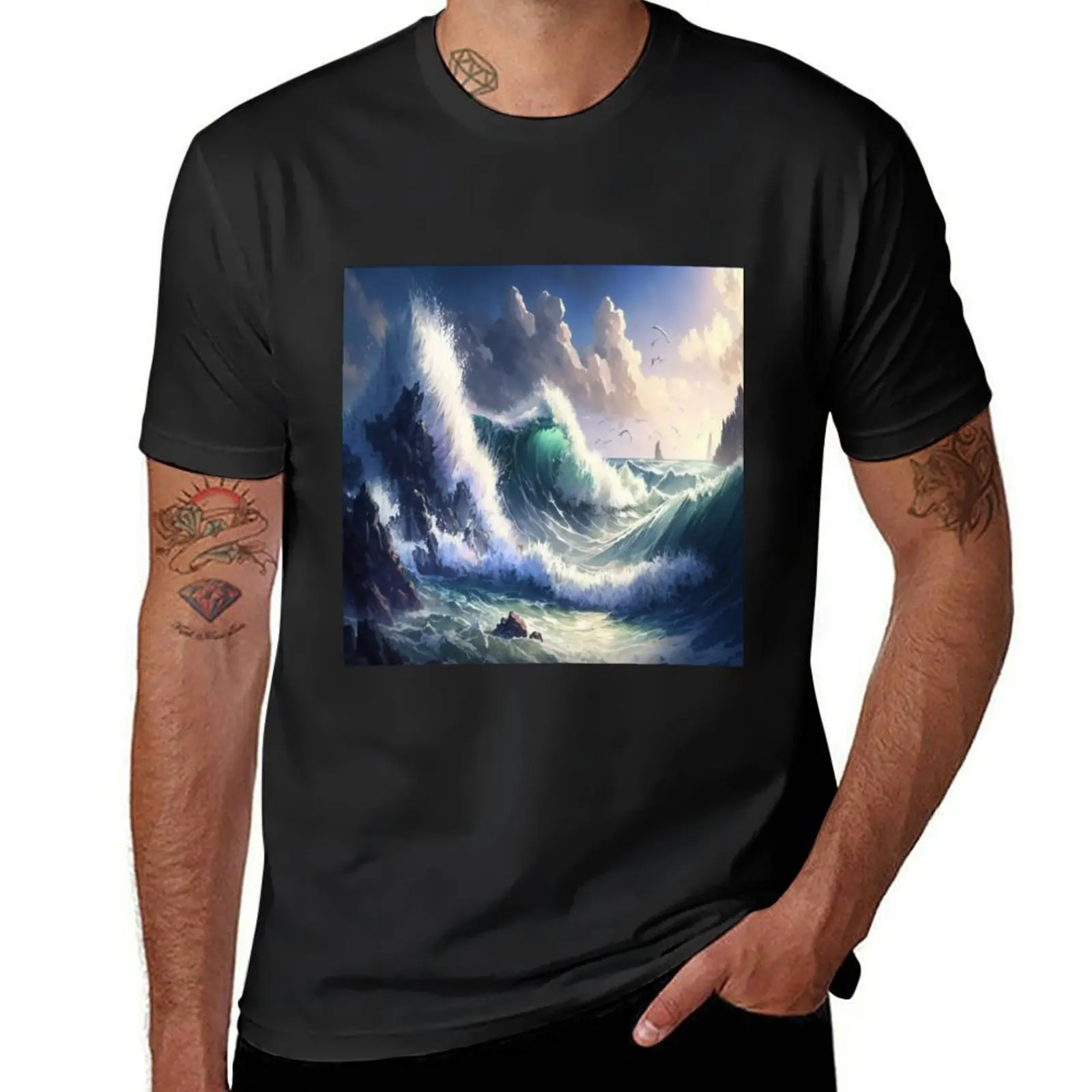 Dynamic waves T-Shirt cute clothes sublime mens graphic t-shirts funny