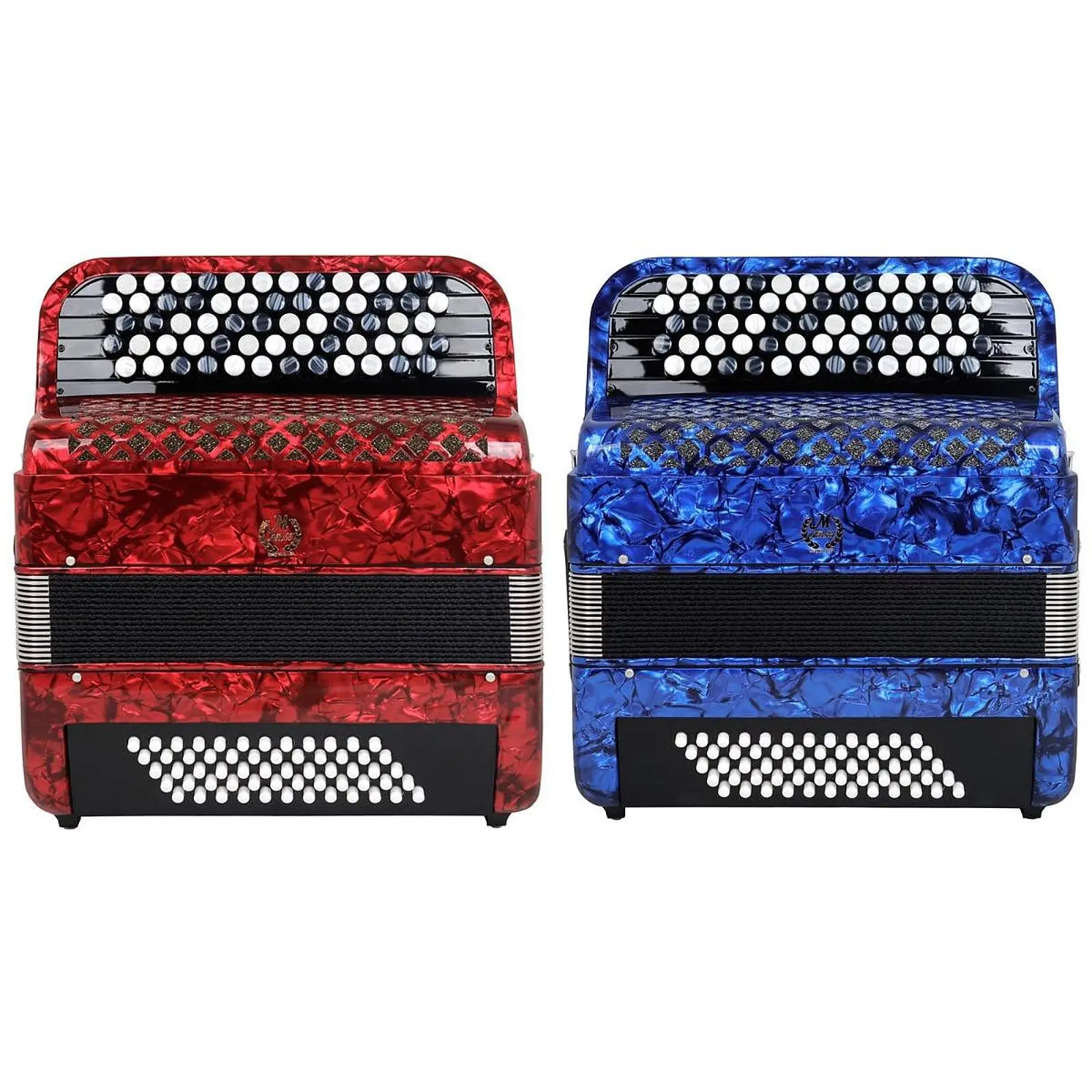 62 Key 60 Bass Button Accordion Piano Accordion Rich Timbre Portable Musical Instruments for Exam Practice Ensemble Beginners