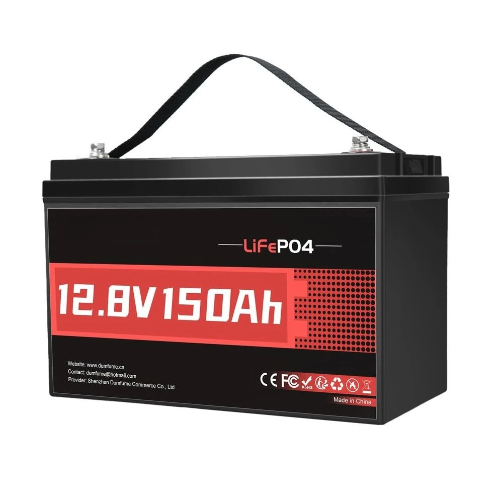 

12V 150Ah Lithium LiFePO4 Deep Cycle Battery Rechargeable Lithium Iron Phosphate Battery for Solar, RV,Marine,Camping,OffGrid