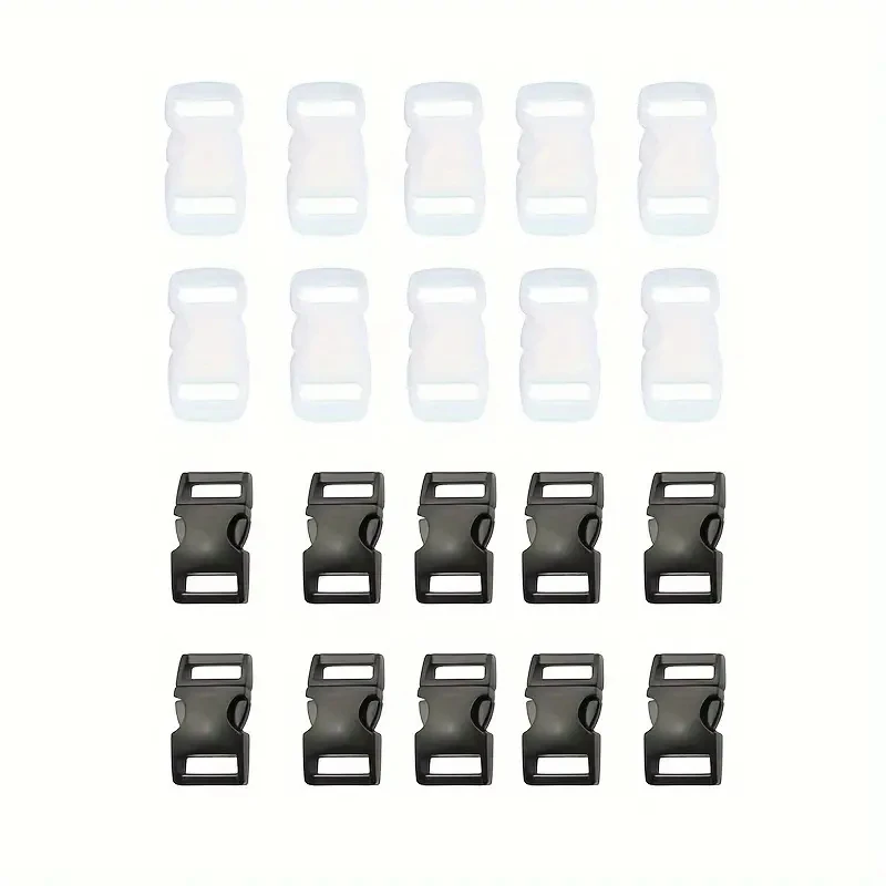 15/25pcs Side Release For Plastic Buckle Release Buckle Clip For DIY Luggage Belt Pet Collar Backpack Repair Belt Buckle