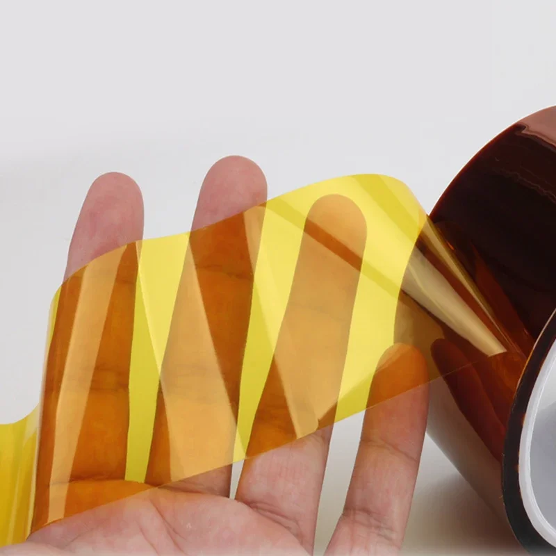 شريط لاصق عازل لبطارية الليثيوم ، إصبع ذهبي طويل ، شريط بوليميد مقاوم للحرارة العالية ، متعدد الأحجام ، مضاد للساكنة ، 33 متر