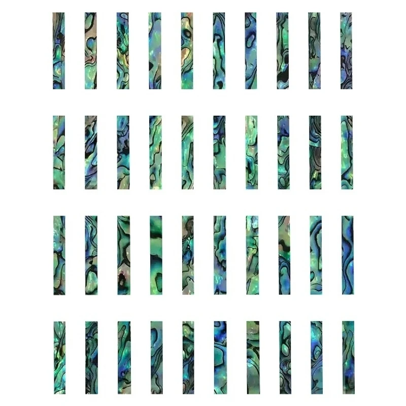 

40x Abalone Shell Slice 23x3x1.5mm binding Inlay Guitar Luthier Craft