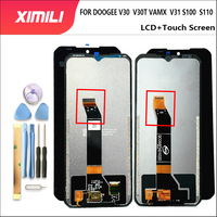 100%Tested For DOOGEE V30 V30T V31GT V Max S100 S110 V Max S118 PF10 Pro LCD Display Touch Screen Digitizer Assembly Replacement