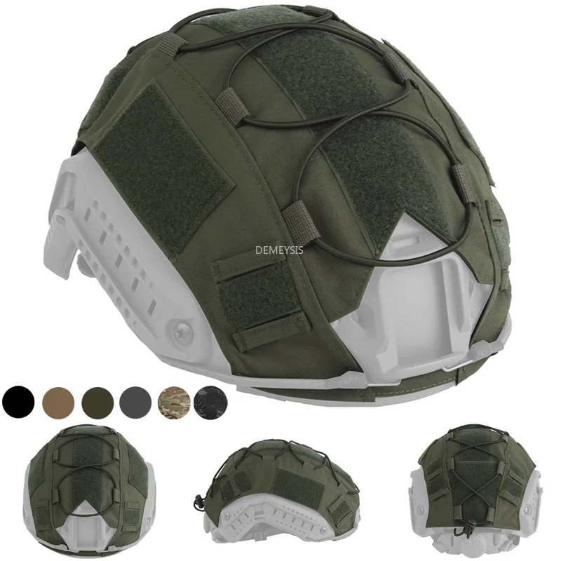 

Airsoft Helmet Cover Camouflage Tactical FAST Helmet Cloth Hunting Shooting Helmet Accessories with Elastic Cord