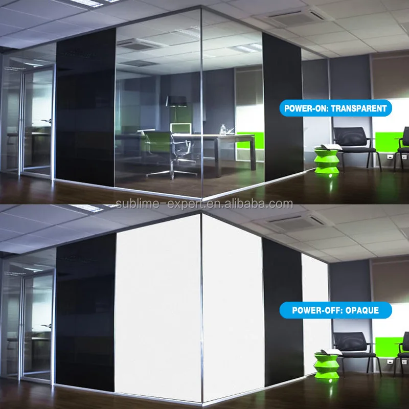 Self Adhesive Pdlc Smart Film Smarttint for Partition Glass Tint Hotel Door Switchable Glass Film Electrotinting of the Window