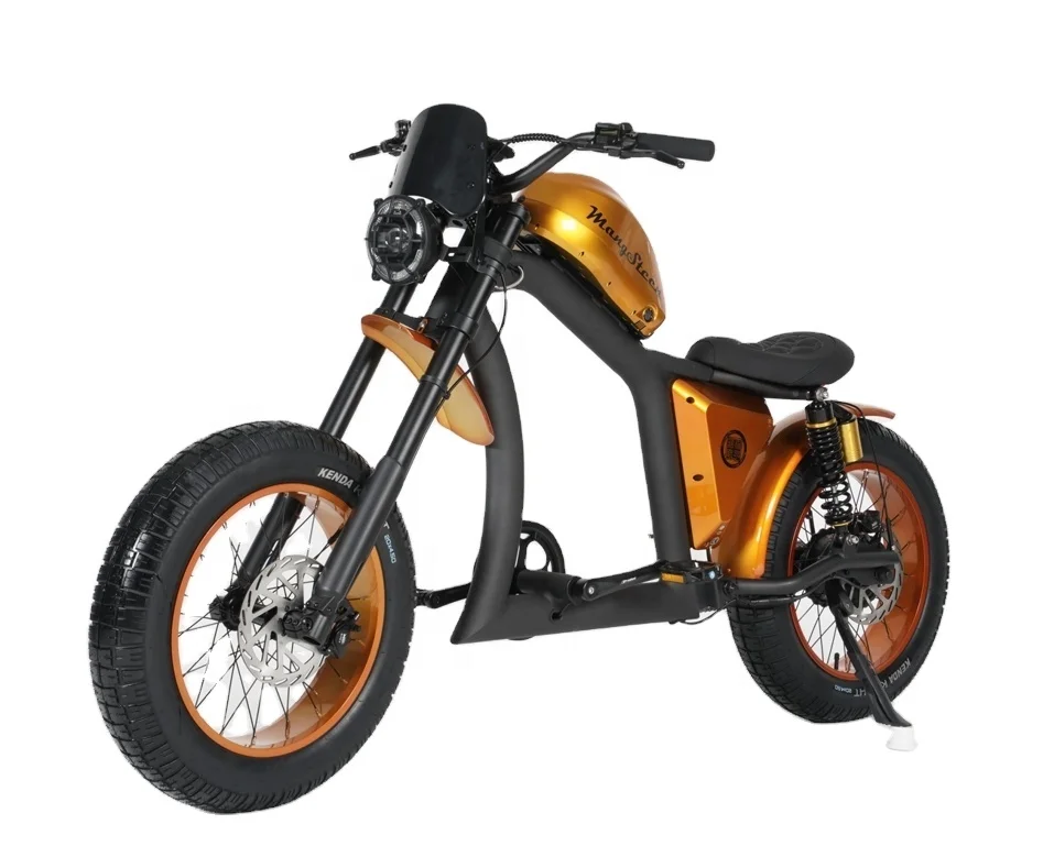 

STLF EU Stock Mangosteen FT-02 Electric Fat Tire Bicycle 48V Hydraulic Brake Fatbike City Bike Chopper Design 250W 750W Motor Po