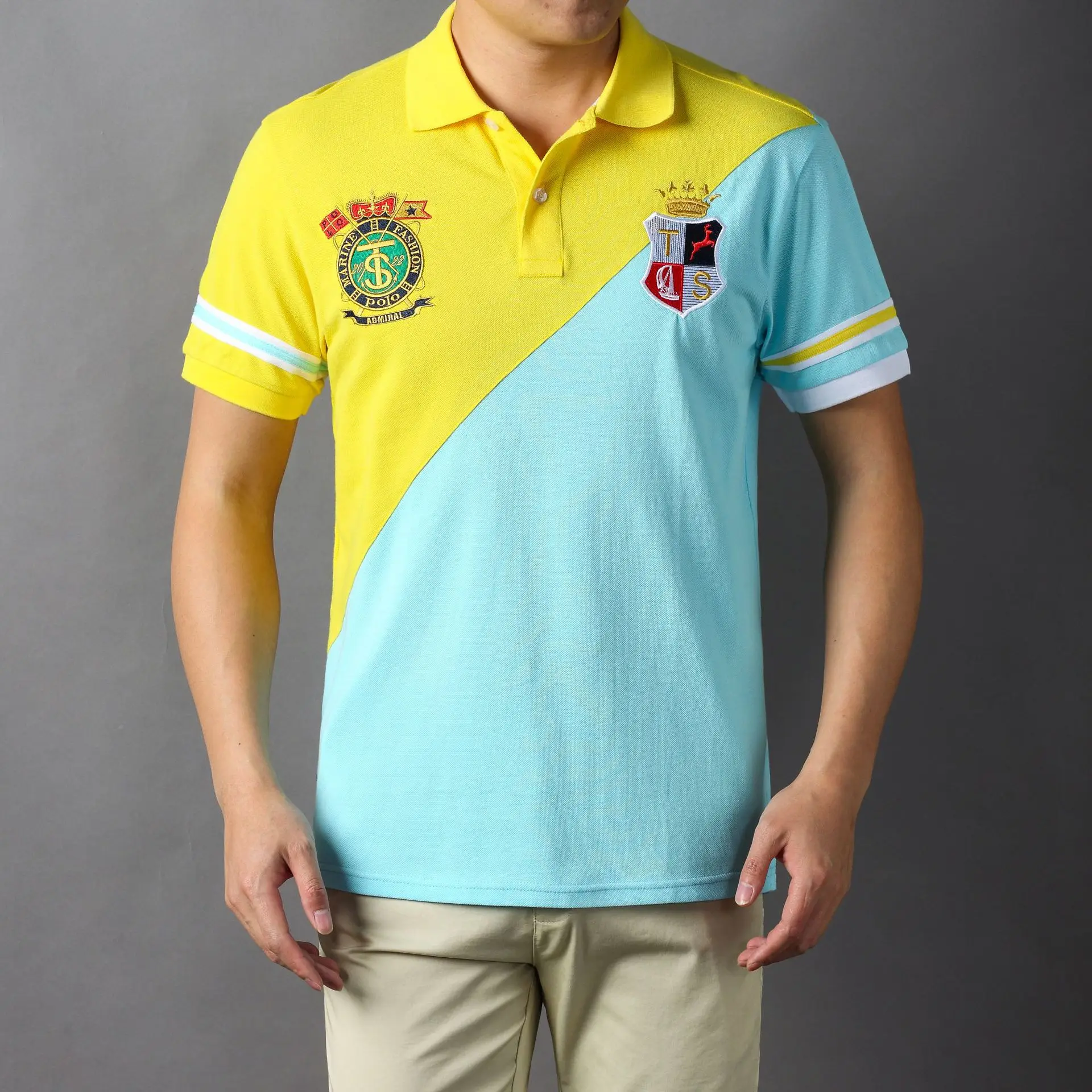Men's Polo Shirt International Famous Brand Short Sleeved Golf Wear Collar T-shirt 2024 New Father