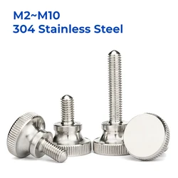 M2 M2.5 M3 M4 M5 M6 M8 M10 GB834 304 Stainless Steel Knurl High Step Head Hand Tighten Thumb Screw Curtain Wall Glass Thumb Bolt
