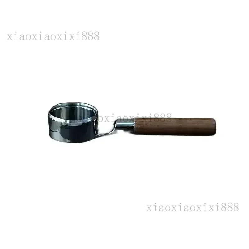 

The flat-bottomed bottomless coffee handle E61, made of hot mom black walnut, weighs 400g and is perfect for pranks