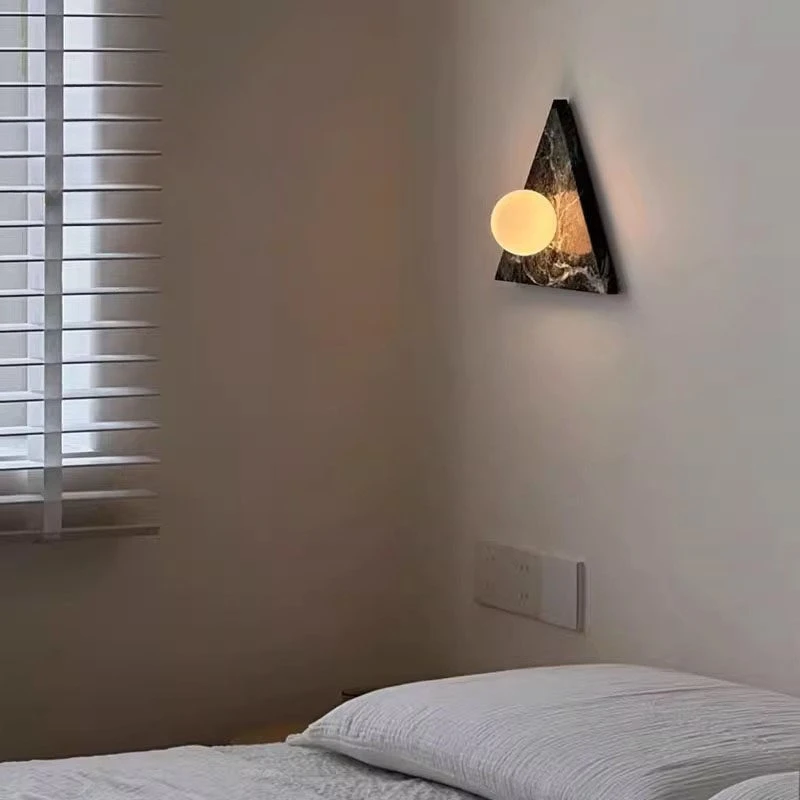 Modern Simple Log Style Japanese LED Wall Lamp Warm Nordic Bedside Light for Bedroom Living Room